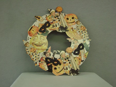 BL-RL6835 Halloween Dummy Board Diecut Wreath