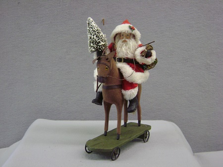 BL-TD7681 Santa on Pull Toy Horse