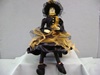 KK-40908A Witch with Resin Face and Feathered Hat