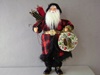 KK-54579A Standing Santa in Red & Black Plaid Coat