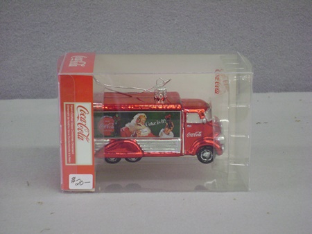 KA-CC4151 Coca-Cola Glass Truck Ornament
